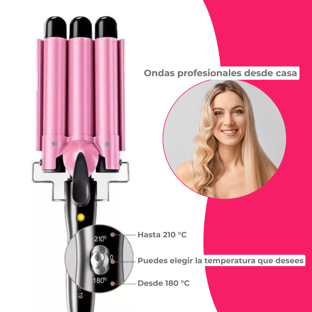 Rizador Ondas Perfectas WaveLuxe Pro™ 🌊✨